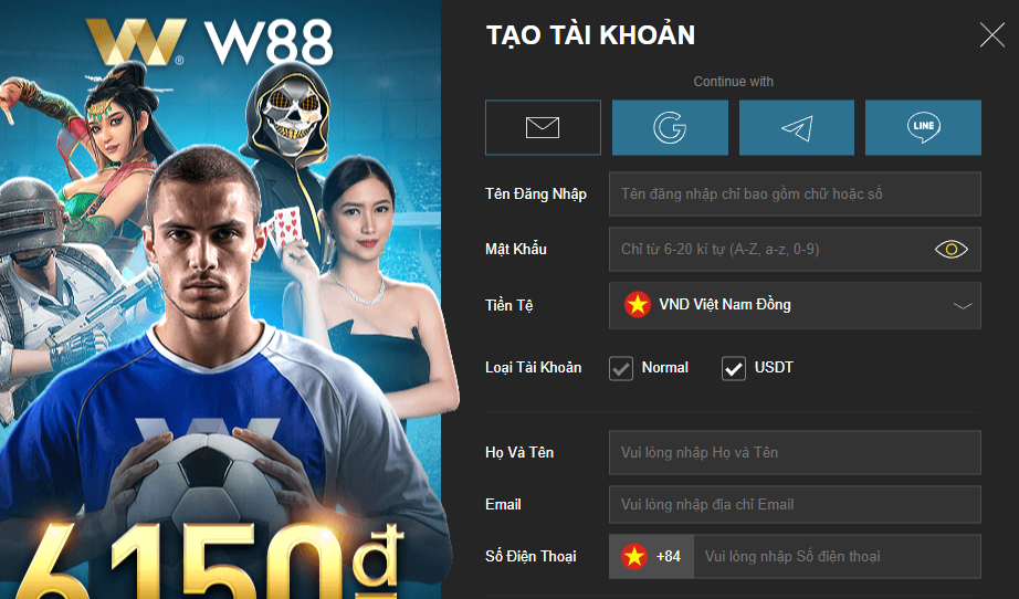 Đăng ký tài khoản